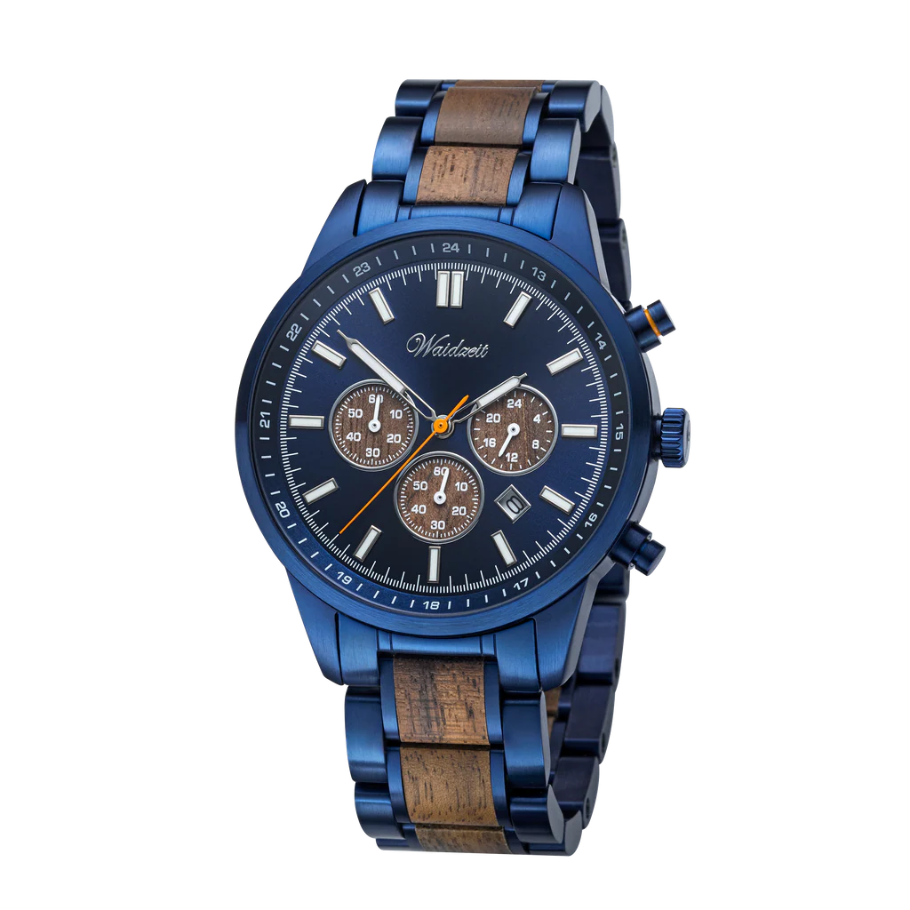 Férfi fa karóra Confidence Chronograph