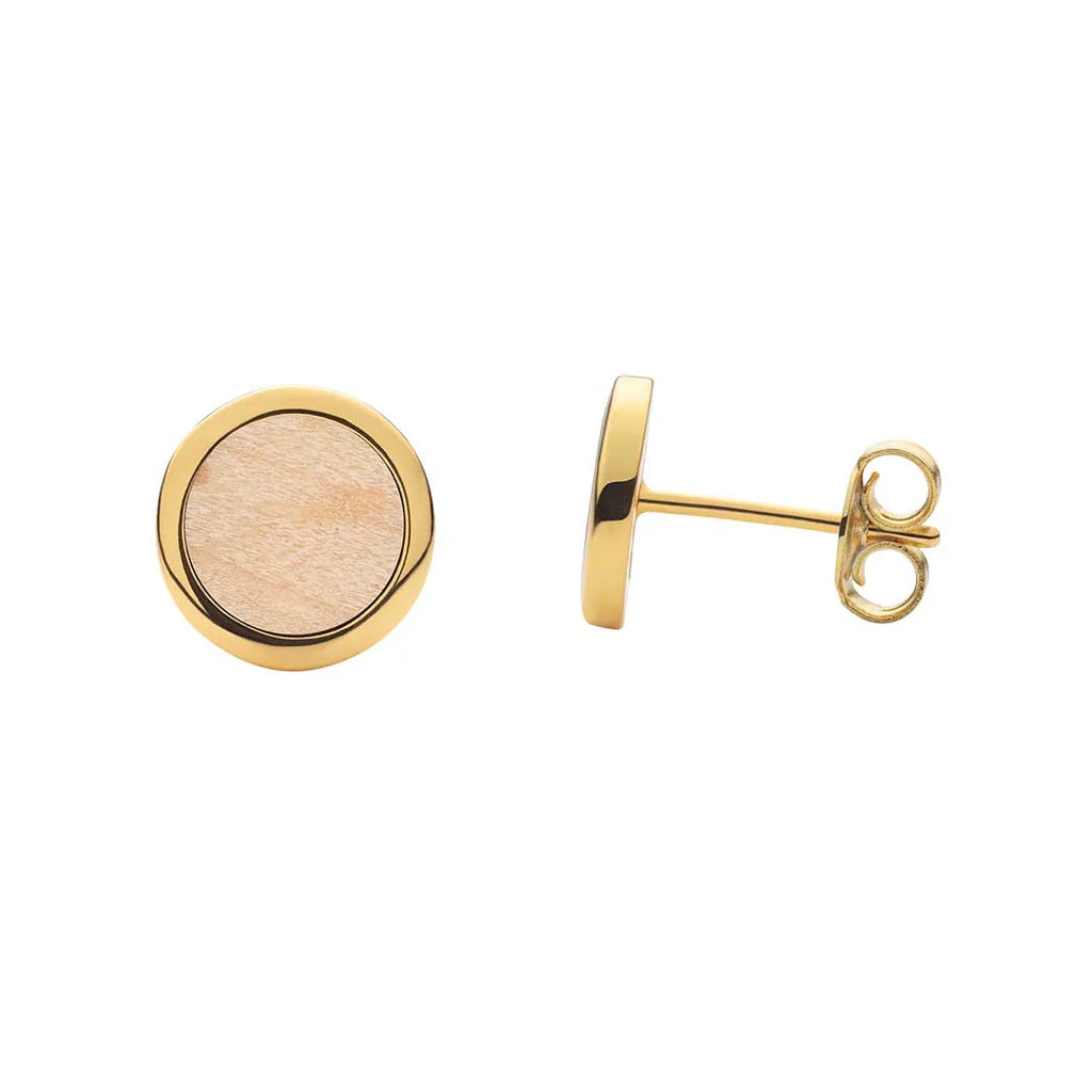 Chérie: Aranyozott ezüst fülbevaló nemes fával