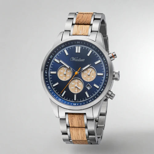 Férfi fa karóra Strengh Chronograph