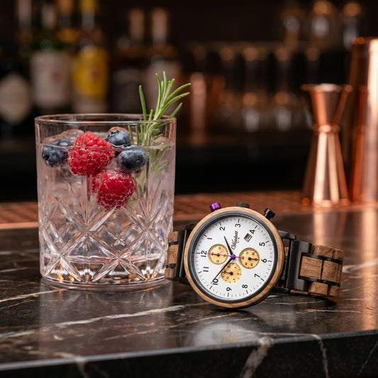 Gin Berry férfi fa karóra