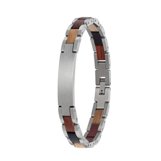 Farebný náramok z viac druhov dreva pre dámy