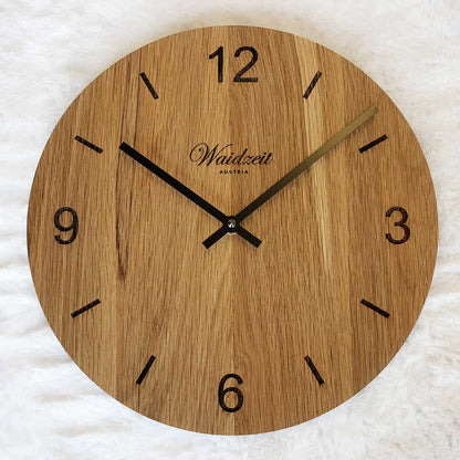 Fából készült falióra Tempus Oak