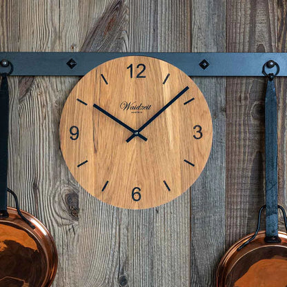 Fából készült falióra Tempus Oak