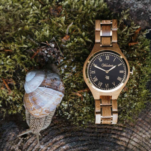 dámske drevené hodinky