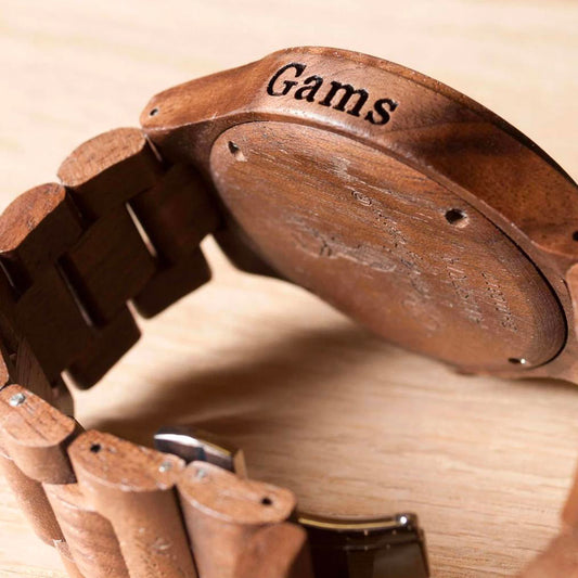 drevene hodinky s venovanim