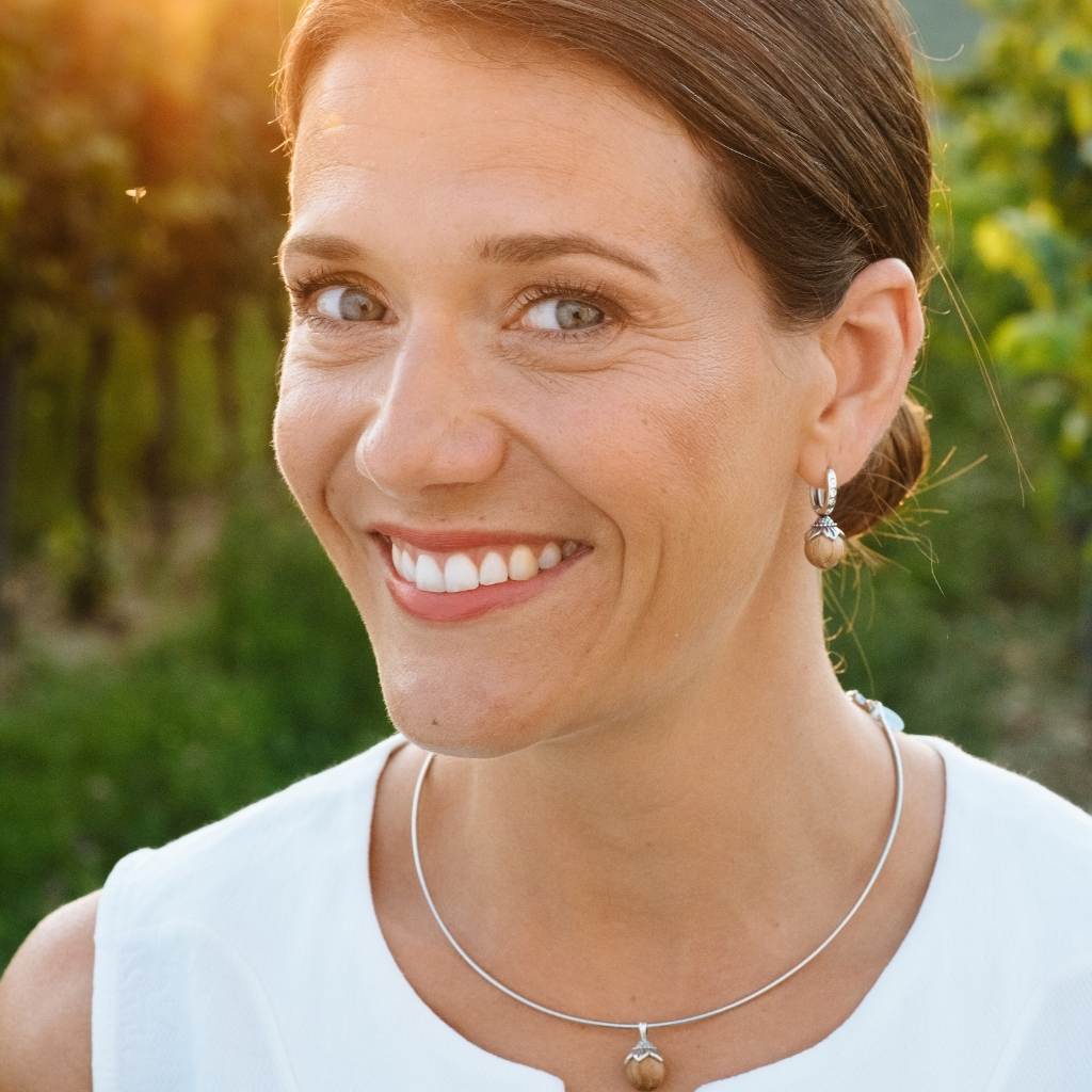 strieborné náušnice s drevom